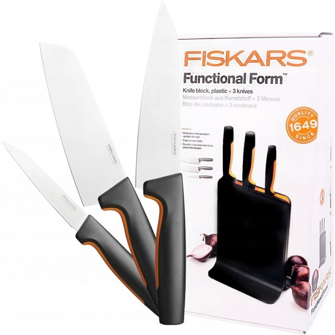 Набор из 3 ножей FISKARS FUNCTIONAL FORM в блоке 1057555